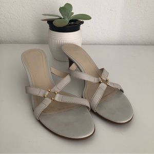 Etienne Aigner E Cross Leather Heels